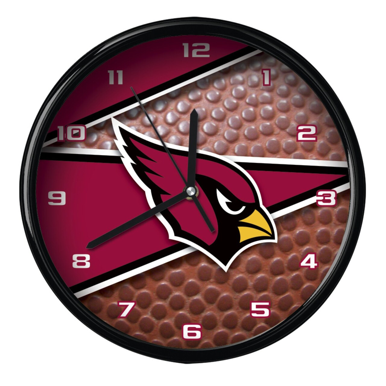 The Memory Company 11.5" Pink and Brown NFL Arizona Cardinals Wall Clock